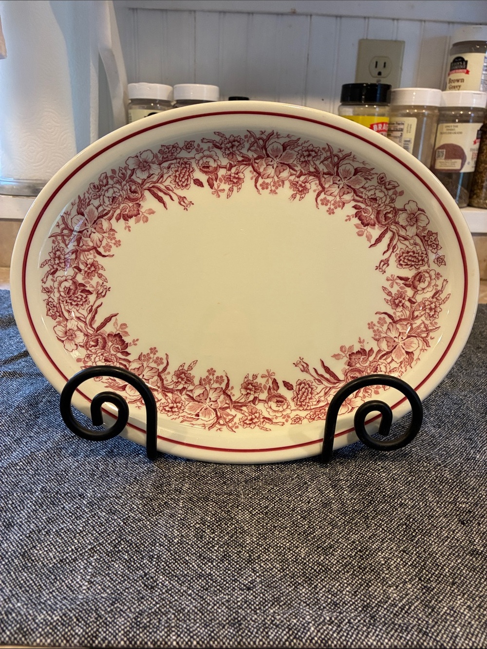 Vintage Shenango China oval  serving platter EUC
